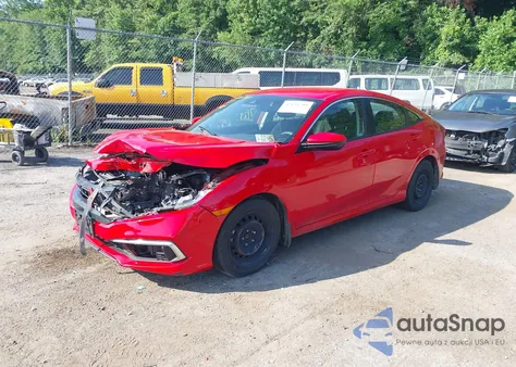 2019 Honda Civic Lx из США, поврежденный, VIN 2HGFC2F65KH559083